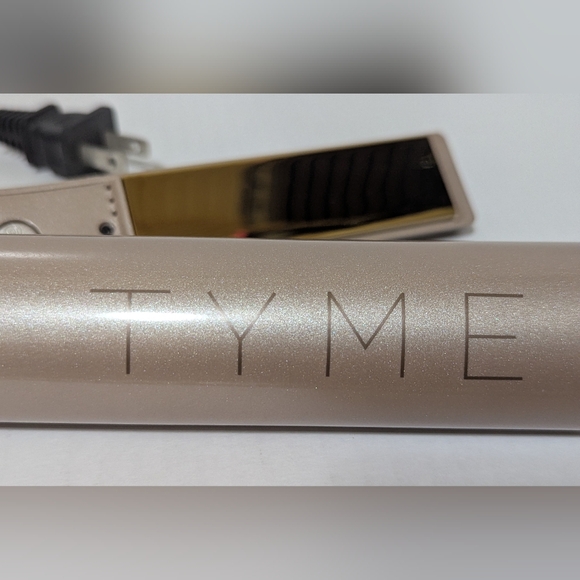 TYME | Iron Pro 2 in 1 Curling Iron & Straightener 1 Inch Titanium Plates - Rose - Picture 7 of 14